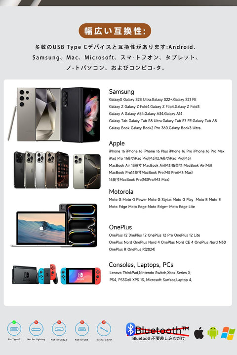 耳機 type c 耳機 【2025年新版 支援iPhone15/16】 有線HiFi 降噪 重低音 可通話 清晰音量調節 舒適的佩戴感 基於人體工學的入耳式設計 防水 防汗 帶遙控器 通話清晰 適用於iPhone/Android/Galaxy/iPad等