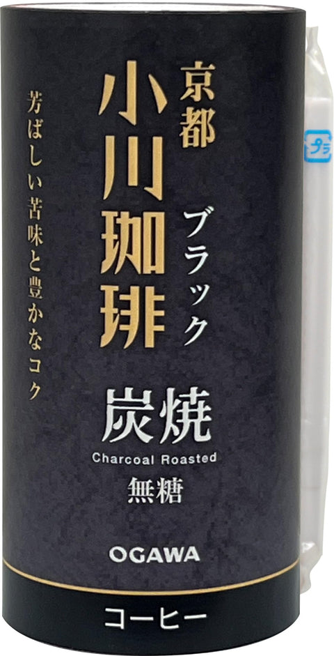 京都 小川咖啡 炭燒咖啡 黑色 無糖 195克 ×15瓶