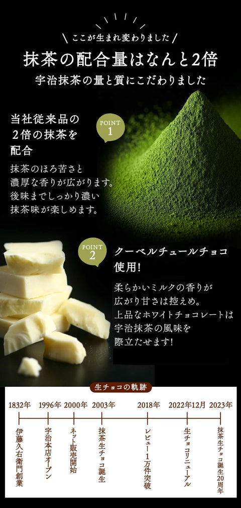 伊藤久右卫门 宇治抹茶 抹茶生巧克力 16粒盒装 和纸包装 生巧克力