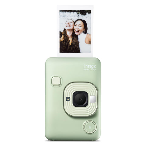 후지필름 (FUJIFILM) 크리스마스 선물 새해 선물 체크 인스턴트 카메라/스마트폰 프린터 인스탁스 미니 리플레이 그린 & 인스탁스 미니 리플레이 카메라 케이스 그린