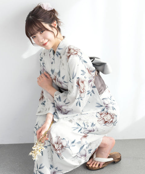 [SOUBIEN] 蘇維恩 浴衣 3件套 分離式 全新二部式浴衣 floro 女士 (浴衣/半寬帶/平織)