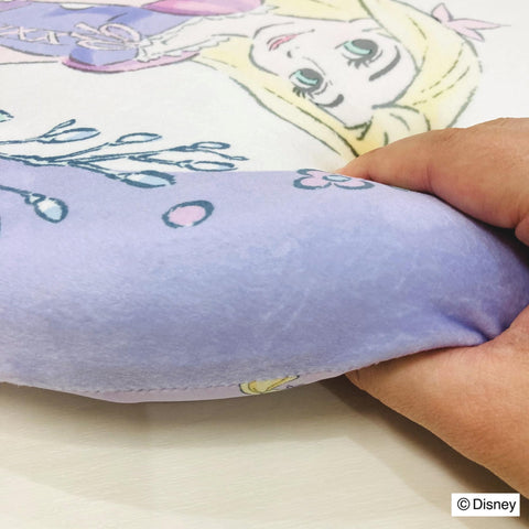 MORIPiLO 4621377 Disney Rapunzel Chair Cushion, 15.7 x 15.7 inches (40 x 40 cm), Round, Cooling Sensation, Memory Foam, Character Goods, Disney Princess, Purple