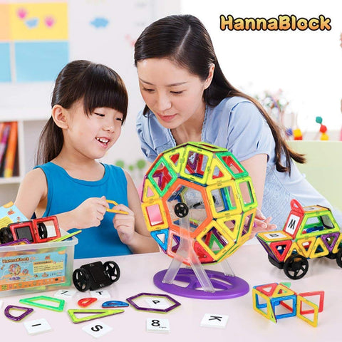 HannaBlock 磁性积木 磁性积木 磁性玩具 益智玩具 儿童
