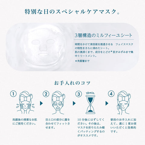 Lululun Face Mask Pack, Hokkaido Lululun (Hascup Scent), 1 Sheet x 5 Bags
