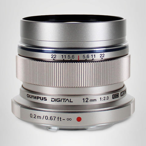 OLYMPUS M.ZUIKO DIGITAL ED 12mm F2.0 Silver ED 12mm F2.0 SLV Single Focus Lens