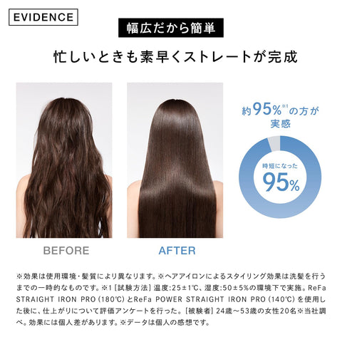 ReFa Power Straight Iron Pro / ReFa Power Straight Iron Pro (Black), Includes Hair Arrangement Guide Book, Shopping