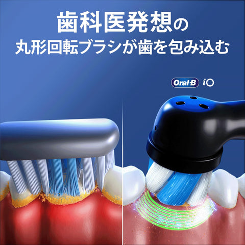 Braun Oral-B iO6S Electric Toothbrush (Travel Case Set) with 3 Replacement Brushes (iOM6.3V6.2K, Black Lava)