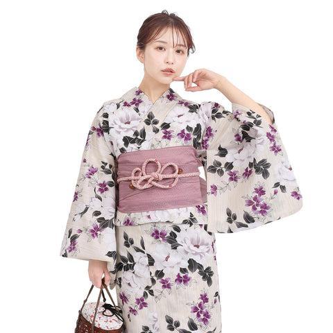 Fuuka Two-Part Separate Yukata, Single Item, For Women, Adult, One Size Fits All
