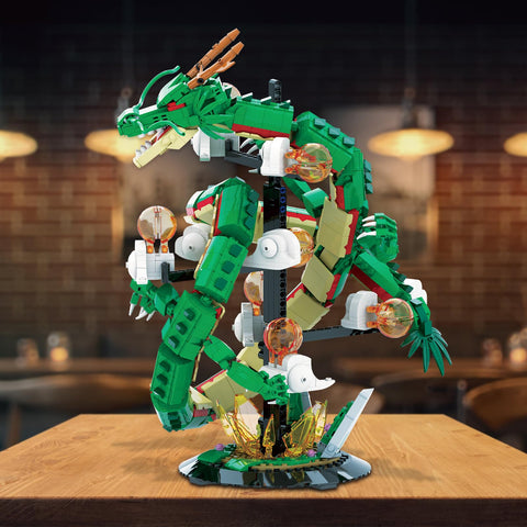 JMBricklayer Dragon Building Blocks Set with Lights 70134 Building Toys for Adults Cool Animals Dragons Display Models, Animal Collection Dinosaur Building Toys, Dragon Dragon Ball Building Blocks