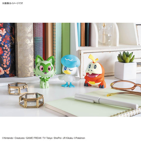 BANDAI SPIRITS 萬代 Spirits 精靈寶可夢 Plamo Collection 快速 18+19+20 喵醬& Kuwass & Hogeta套裝 已分色塑膠模型