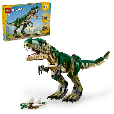 LEGO Creator Expert 31151 3-in-1 T-Rex Set (T-Rex/Triceratops/Pterodactyl), For Ages 8 - 11, Boys & Girls, Creative Educational Toy