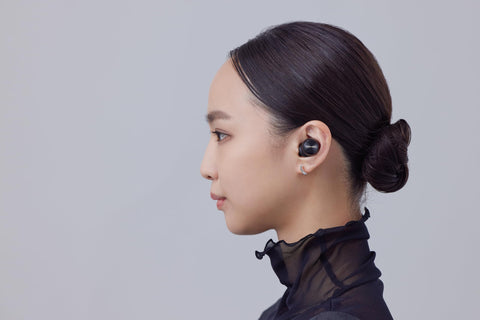 Technics EAH-AZ100-K Wireless Earphones, Black, Magnetic Fluid, Live Sound Quality, Bluetooth, Noise Canceling, 3 Devices, Multi-Point, IPX4, LDAC Compatible, High Resolution Sound Quality Playback,