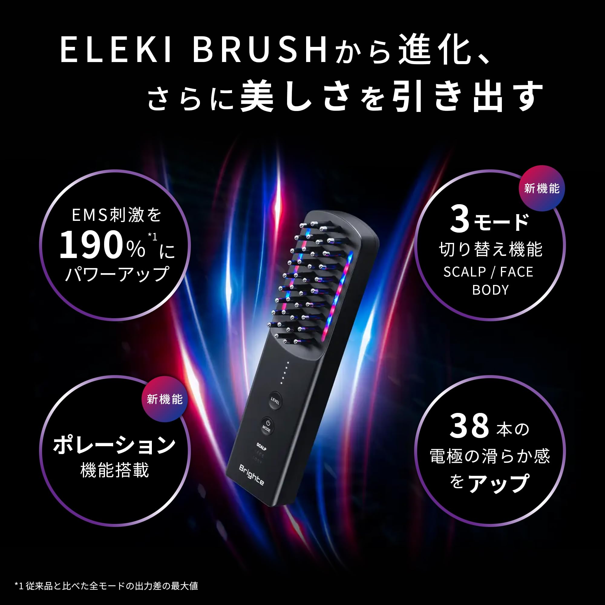 佐々木希 アンバサダー】Brighte ブライト ELEKI BRUSH+ エレキブラシ
