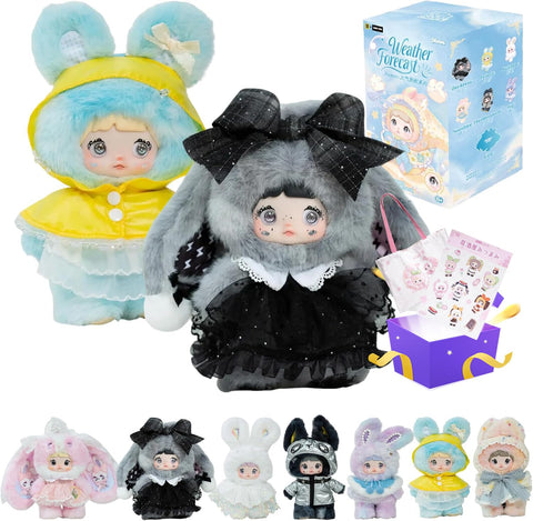TOP TOY × Nommi"天氣預報"系列 毛絨玩具 掛件【1件】扭蛋 百葉窗 盒裝 手辦 塑膠模型 高級 玩具 軟乙烯基 生日 禮物 原創 角色 聖誕 禮物 收藏家