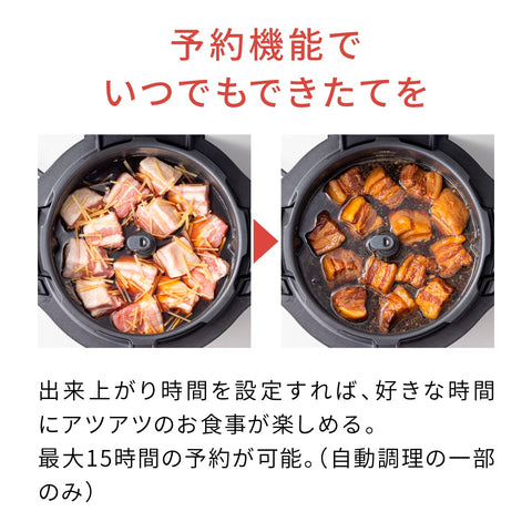 パナソニック オートクッカー ビストロ 自動調理なべ 4.2L 圧力/鍋底かきまぜ/炒め/蒸し/低温/無水/煮込/自動調理 NF-AC1000-K