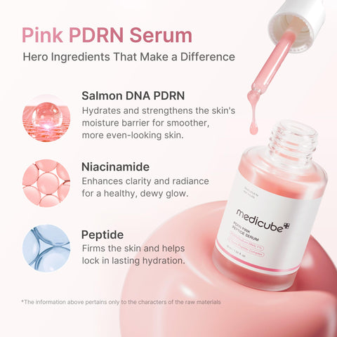 メディキューブ PDRNピンクアンプル 10,000ppm配合 美容液 サーモン注射 低刺激 はり 韓国コスメ medicube pink peptide serum