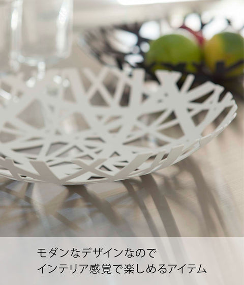 YAMAZAKI 家用塔水果碗 白色 2497