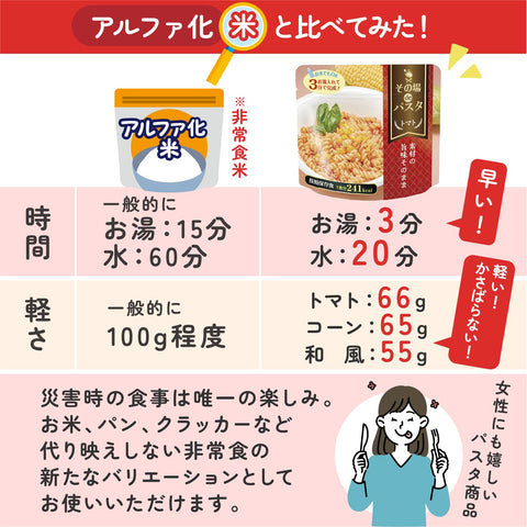 Emergency Food Pasta 5 Year Storage: 9 Pasta Meals on the Site, 3 Minutes with Hot Water, Storage Food, Disaster Preparedness, Storage for Disasters, Room Temperature, Food, Long Term Storage,