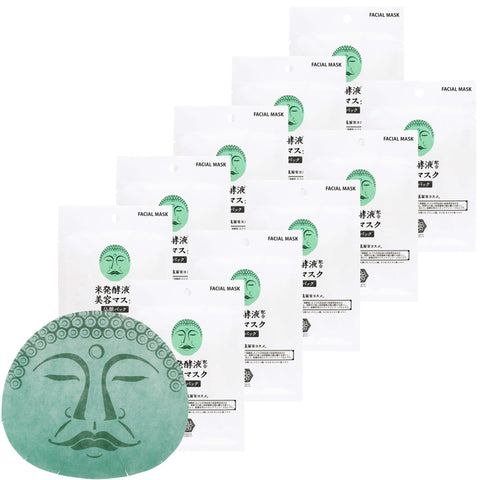 大和化妆品 面膜 佛装 25mL 10枚装 批量购买 面膜 佛装 美容液 天然保湿美容成分 无香料 无色素 不使用矿物油 不含防腐剂 小礼物