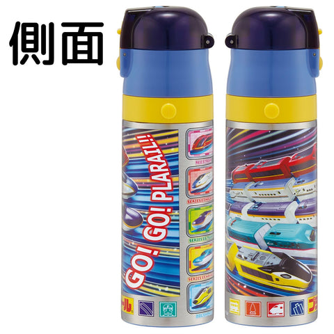 Skater 儿童用 不锈钢水杯 直饮 470毫升 儿童温和轻量型 Plarail 25 男孩 保冷专用 waterbottle 运动水壶 儿童 儿童 水瓶 SDC4