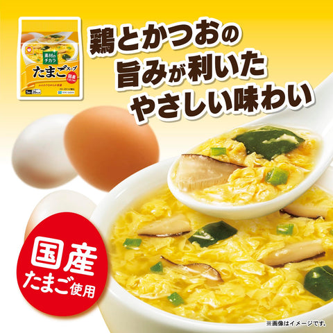 东洋水产 【套装商品】Maruchan 材质的力量 鸡蛋&蔬菜 2种混装(鸡蛋汤3个 蔬菜汤3个)