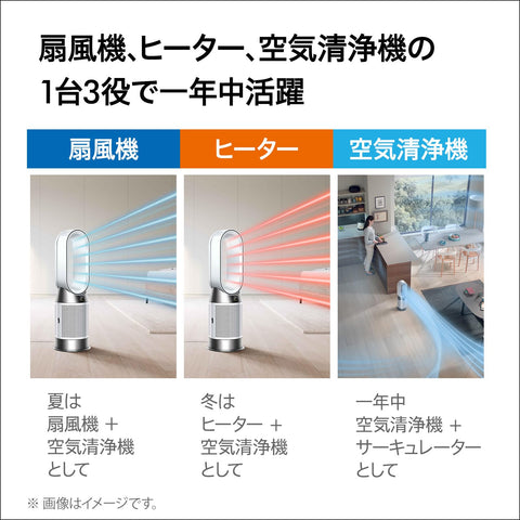 Dyson Purifier Hot + Cool™ Gen1 Air Purifier Fan Heater, Circulator (HP10 BN AM), Black/Nickel (Amazon.co.jp Exclusive) (Amazon.co.jp Exclusive) [Clean the Air While Cooling]