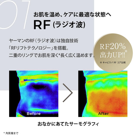 ヤーマン ボディ用美容器 キャビスパ RFコア PLUS ブラック HRF51B