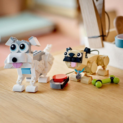 LEGO Creator 3-in-1 31137 Adorable Dogs, Toy Blocks, Animals, Gift, For Boys and Girls Ages 7 and Up
