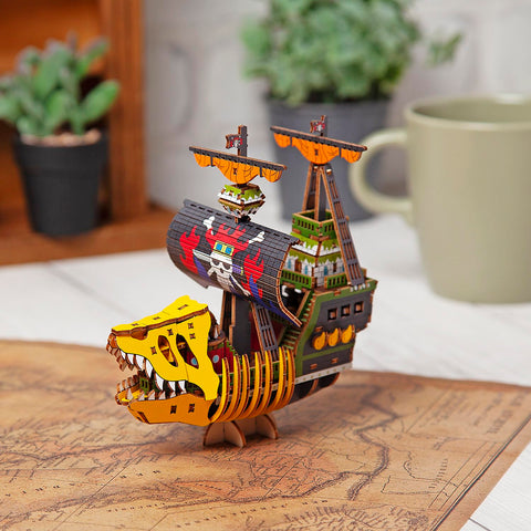 ki-gu-mi One Piece Victoria Punk Issue - Wooden 3D Puzzle DIY Craft Kit for Boys and Girls, Enjoyable for Elementary School Students and Adults, Wooden Puzzle, Perfect as a Gift for Adults