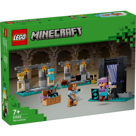 LEGO 樂高 我的世界 武器庫 玩具 禮物 積木 男孩 女孩 兒童 6歲 7歲 8歲 9歲 小學生 My Craft 21252