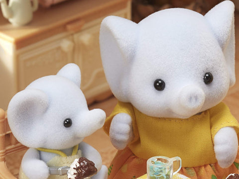 希尔瓦尼亚家庭 玩偶 【 象家族 】 FS-38 ST Mark 认证 3 岁及以上玩具娃娃屋 Sylvanian Families エポック社 EPOCH