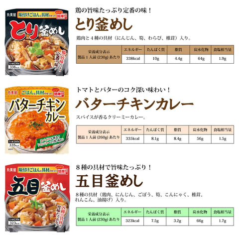 丸美屋 碗 附米飯 10種 混裝 套裝 ( 親子蓋飯 麻婆碗 中式蓋飯 拌飯 雞肉飯 海鮮日式飯 番茄燴飯3種 )