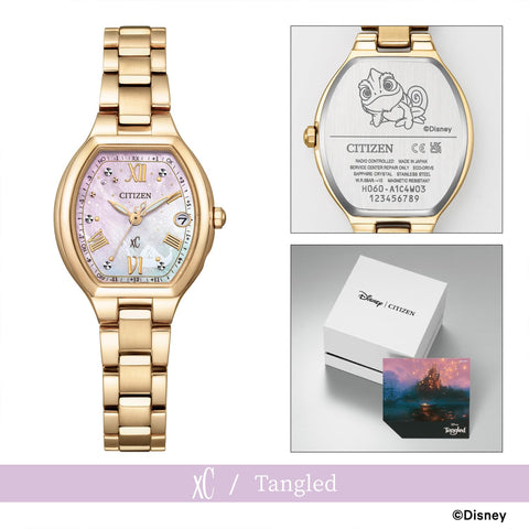 [CITIZEN] 腕時計 xC CITIZEN Disney Collection モチーフ：『塔の上のラプンツェル』ES9363-50N (電波時計/防水/白蝶貝) 光発電エコ・ドライブ サファイアガラス レディース ゴールド 金 電波ソーラー