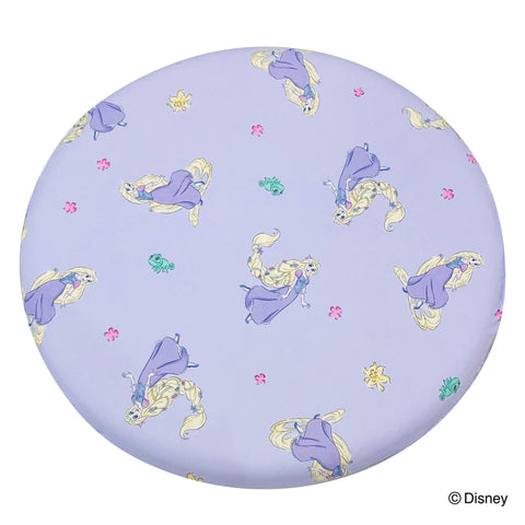 MORIPiLO 4621377 Disney Rapunzel Chair Cushion, 15.7 x 15.7 inches (40 x 40 cm), Round, Cooling Sensation, Memory Foam, Character Goods, Disney Princess, Purple