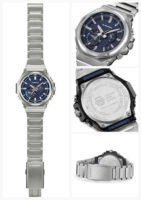 Casio 卡西欧 腕表 G-STEEL 搭载蓝牙 Tough Solar GST-B1000/B1000, 蓝色, 极简设计