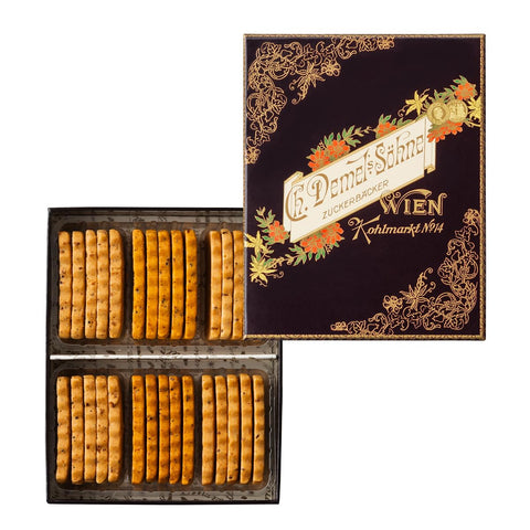 Father's Day Demel Sour Cookies (30 Pieces), Cookies, Salt, Sweets, Western Confectionery, Individual Packaging, Assortment, Present, Gift, Confectionery, Folding Confectionery, Vienna