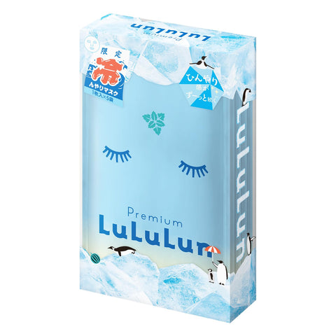 LuLuLun Premium Cooling Mask, 1 Sheet x 5 Bags, Face Pack, Rough Skin Pore Pack, Face, Summer, Cool Feeling
