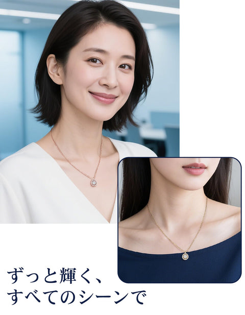 [MomentWish] 舞動石 項鍊 女士 0.5-1 克拉 莫桑石 吊墜 銀項鍊人氣品牌 鏈條 生日 紀念日 禮物(長40cm+調節鏈5cm) 附帶奢華禮盒
