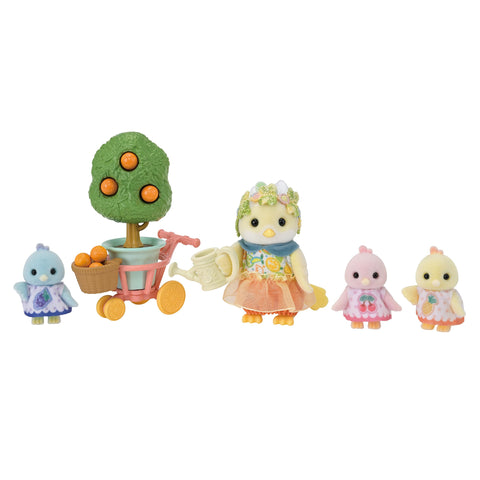 EPOCH Sylvanian Families FS-62 Citrus Bird Family Dolls, Safety Toy Mark Certified, Toy for Ages 3 Years and Up, Dollhouse