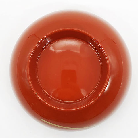 Maeju Lacquerware 3T-419 4.5 Zoni Bowl Knotted Soarai Vermilion