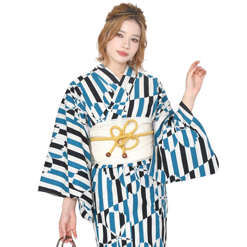 Fuuka 浴衣 2件套 女士 均码 (兵儿带/日本制造) X142333