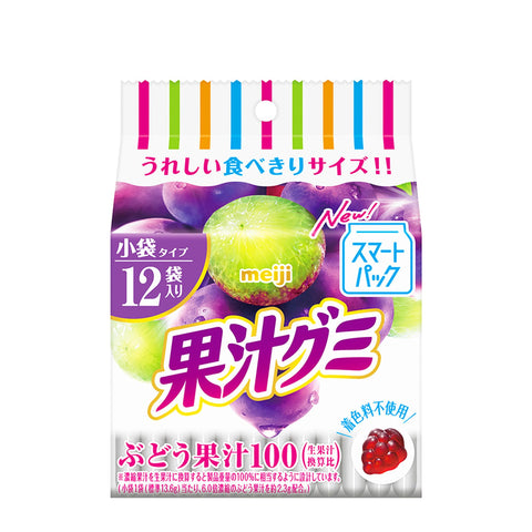 Meiji Fruit Juice Gummy Smart Pack Grapes 5.6 oz (163 g)