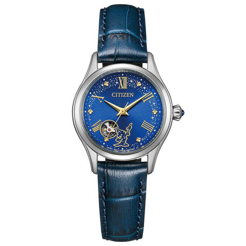 Citizen PR1040-02L Wristwatch, Disney Collection, Motif: Disney FANTASIA, Mechanical, Mechanical Watch, Waterproof, Blue