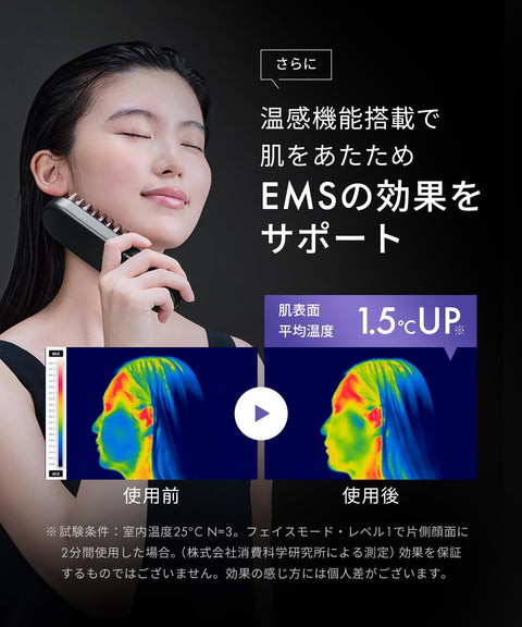 SALONIA EMS Lift Brush 3D Care Electric Brush Facial Beauty Device Lift Up