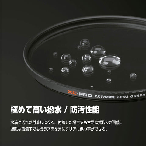 HAKUBA XC-PRO Filter, 1.5 - 3.2 inches (37 - 82 mm), High Transmittance, Water Repellent, Stain Resistant, Thin Frame, Made in Japan