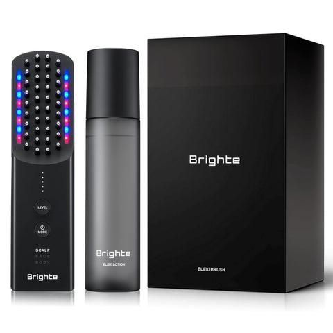 【佐々木希 アンバサダー】Brighte ブライト ELEKI BRUSH+ エレキブラシ 専用化粧水 セット 美顔器 EMS RF LED搭載 リフトアップ スキンケア