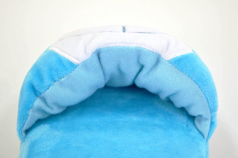 MORIPiLO 4620220 Morishita Slippers, Indoor Shoes, Kids, Women's, Doraemon, Blue, 9.1 - 9.8 inches (23 - 25 cm), Room Shoes, Fluffy Material, Character Goods, Shogakukan