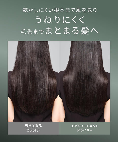 SALONIA 空气护理吹风机，大容量，快速干燥，轻便吹风机，石墨黑