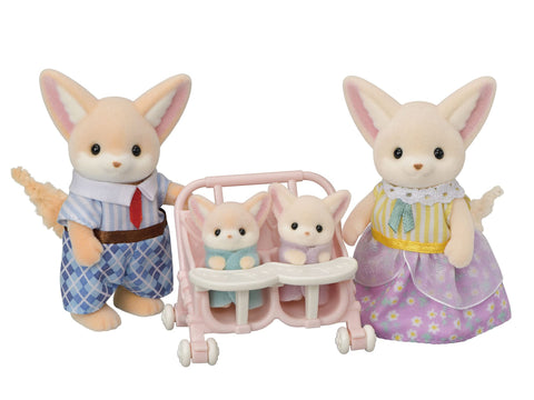 EPOCH Sylvanian Families FS-48 Fennec Fox Family Dolls, Safety Toy Mark Certified, Toy for Ages 3 Years and Up, Dollhouse
