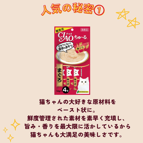 チャオ (CIAO) ちゅ~る 乳酸菌入り バラエティ 40本